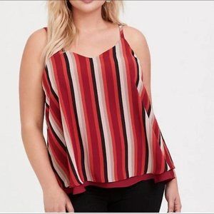 Multi-Red Striped Torrid Cami
